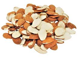 Almendras partidas