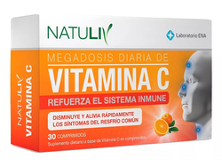 Natuliv Vitamina C Comprimidos X 30 Unidades Sabor Sin sabor
