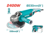Amoladora Angular 2400w/230mm INDUSTRIAL TOTAL TG1252306