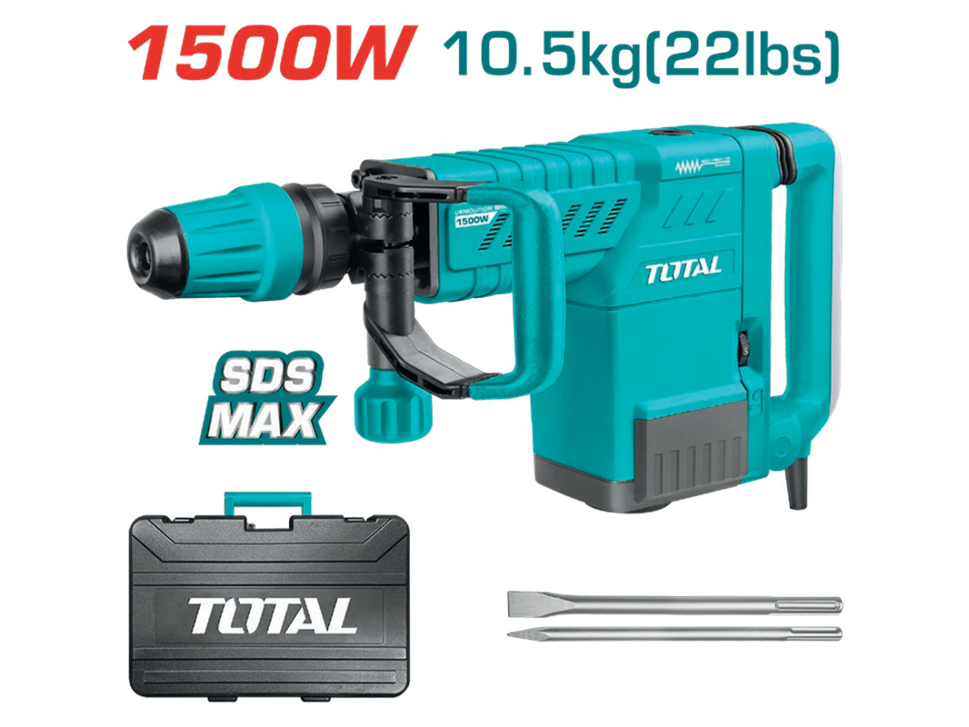 Martillo Demoledor 1500w. INDUSTRIAL TOTAL TH215002-4