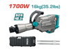 Martillo Demoledor 1700w. INDUSTRIAL TOTAL TH215456-4
