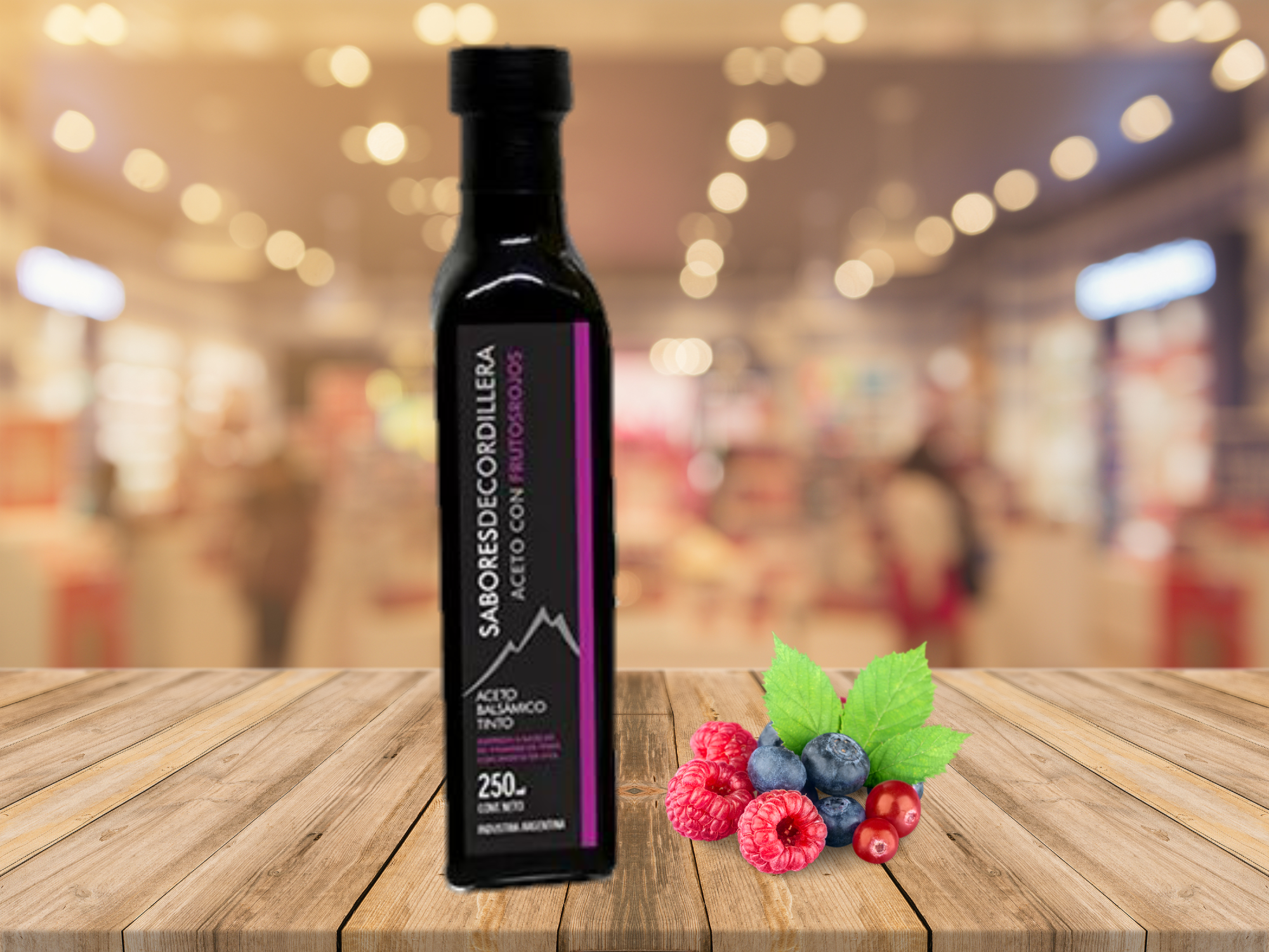 Acceto saborizado frutos rojos