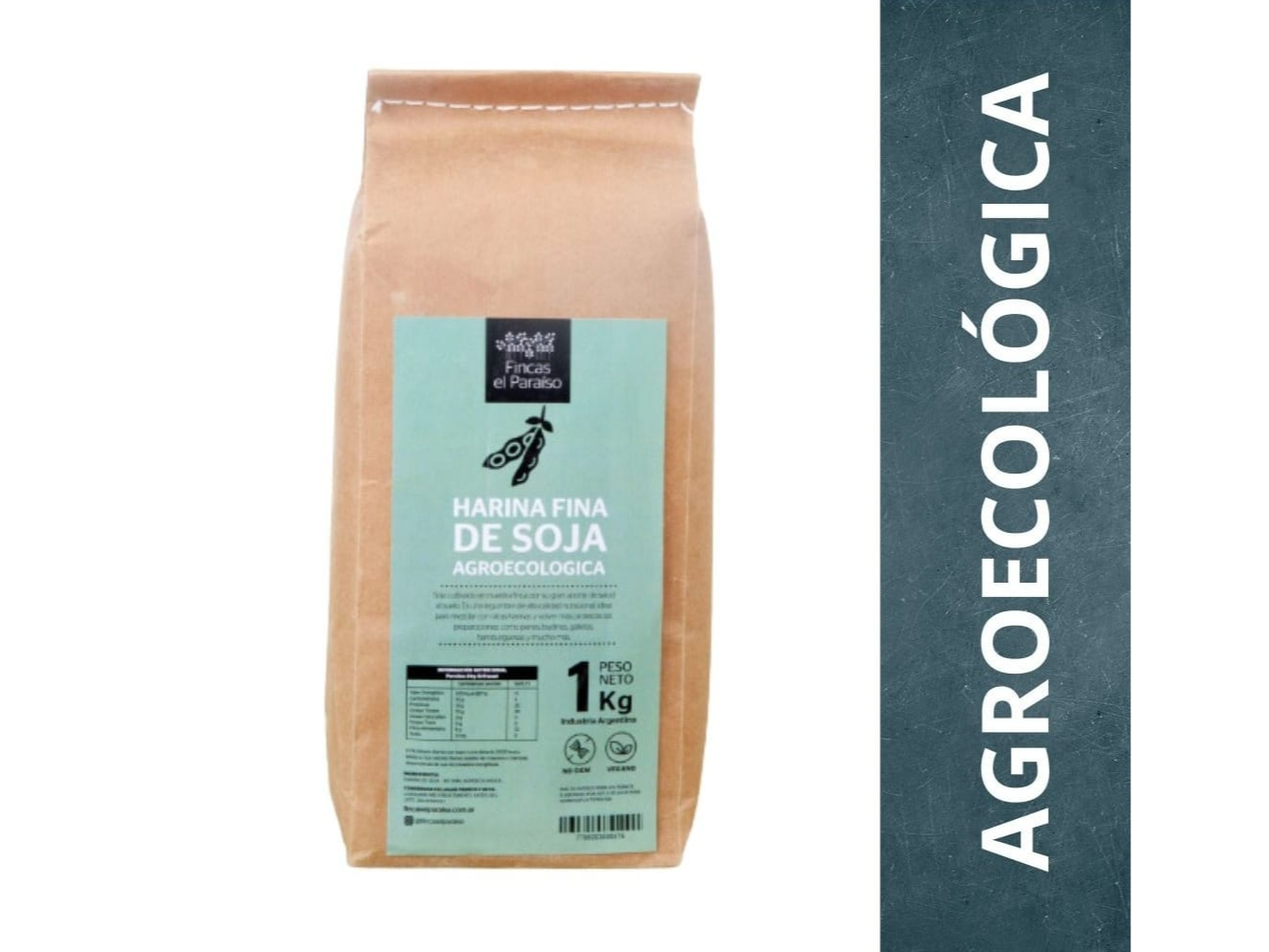 Harina de soja fija x 1 kg