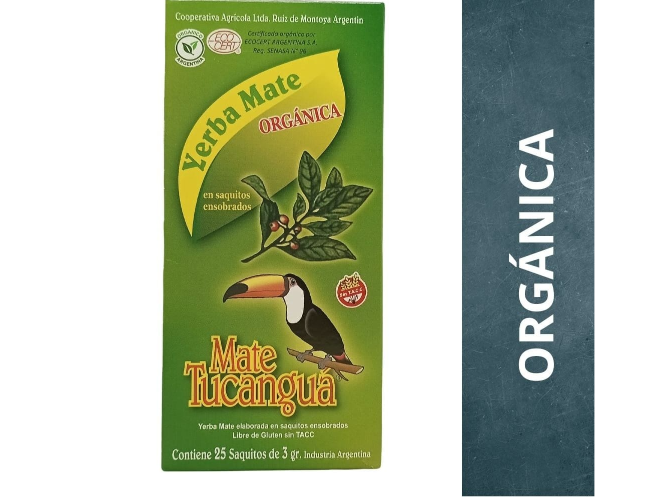 Mate cocido orgánico Tucagua 25 sobres