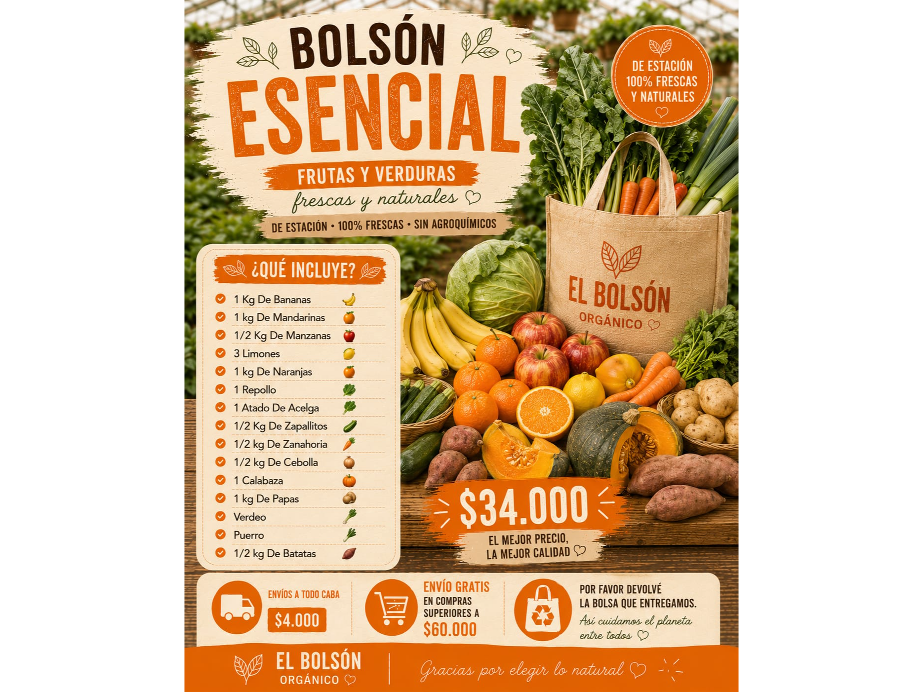 Bolsón  Esencial Mas 30 Huevos