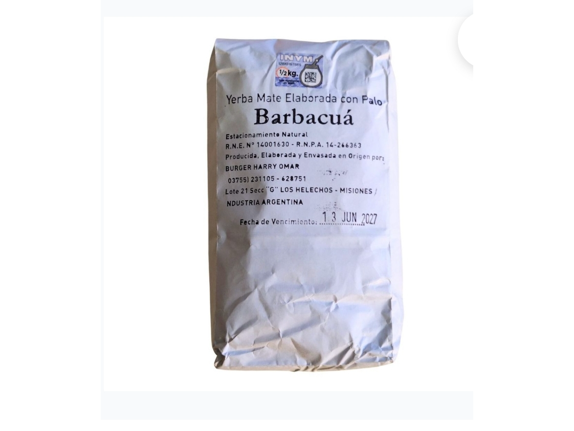 Yerba Barbacua con Plalos x500 gm