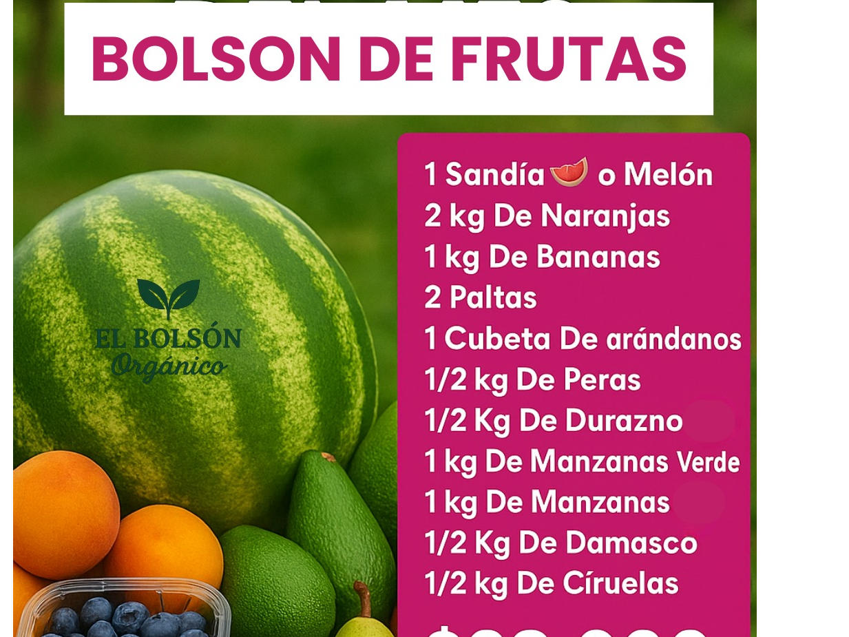 Bolsón De Frutas  Mas 30 Huevos