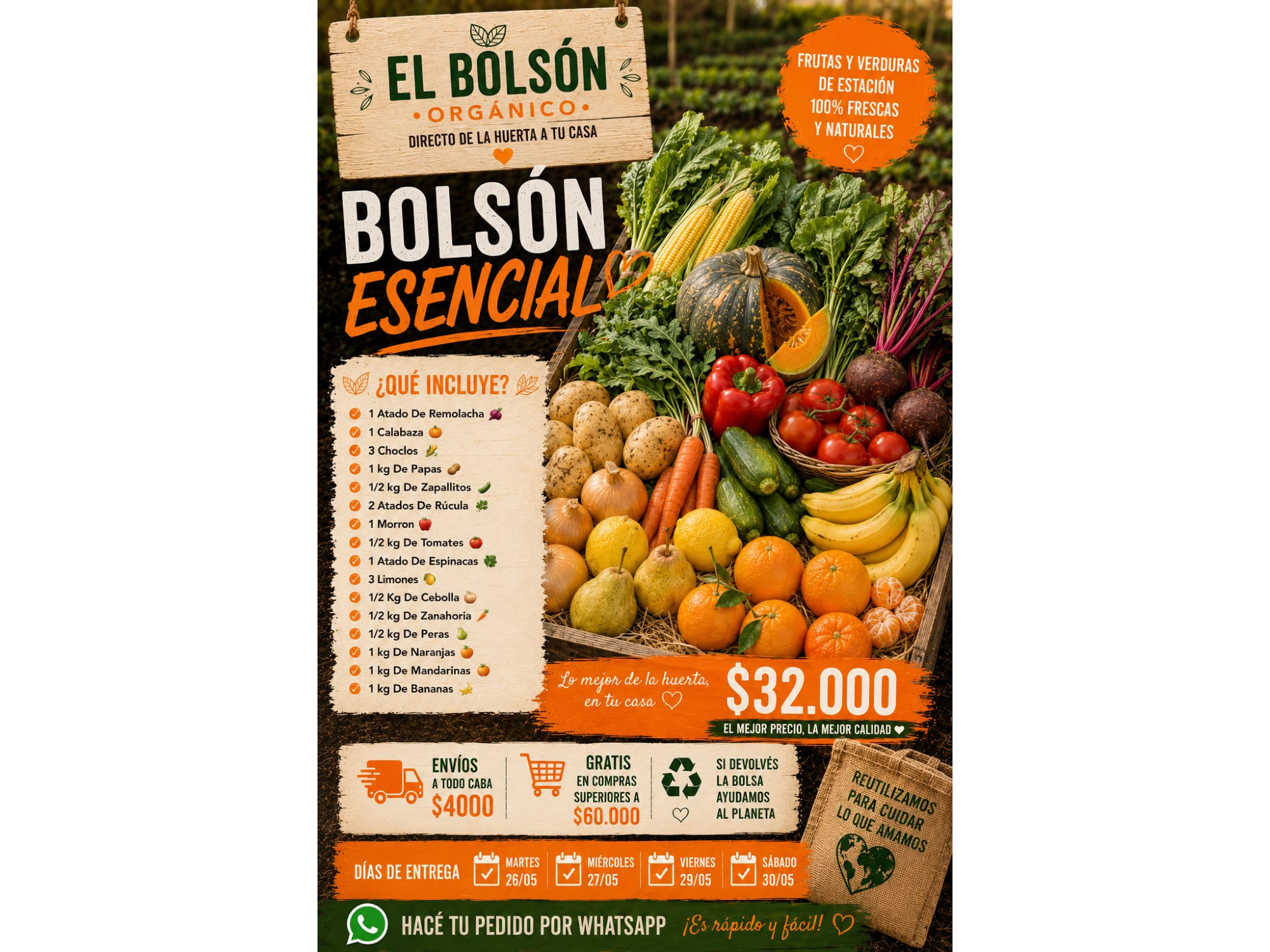 Bolsón  Esencial Mas 30 Huevos