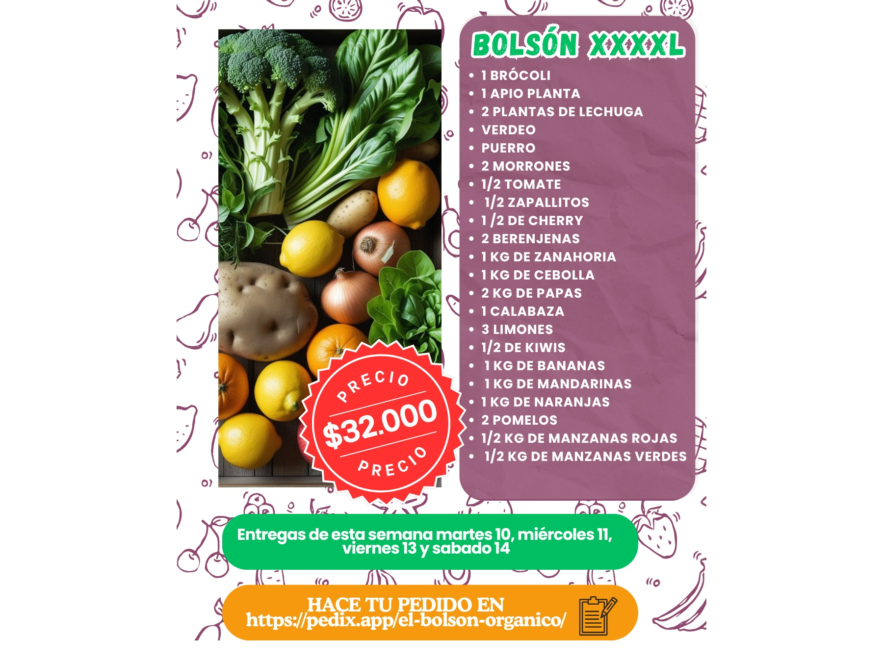 Bolsón xxxxl