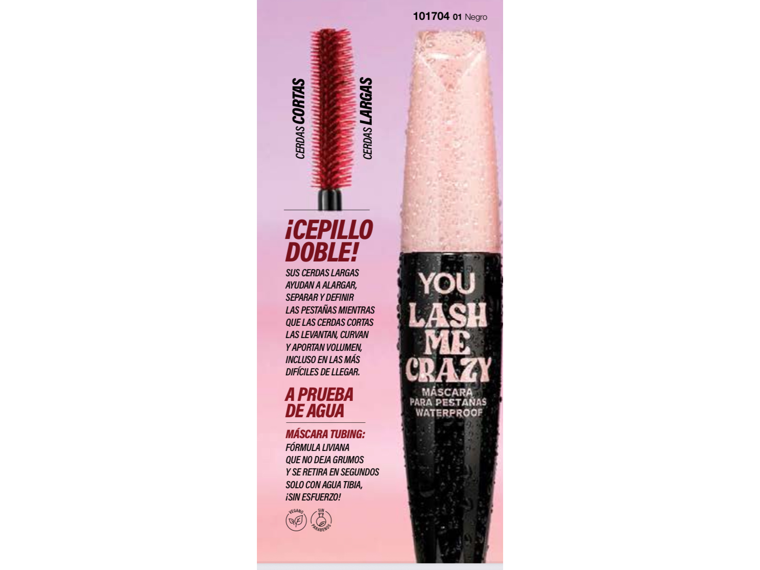 Lash Me Crazy Máscara para Pestañas Waterproof