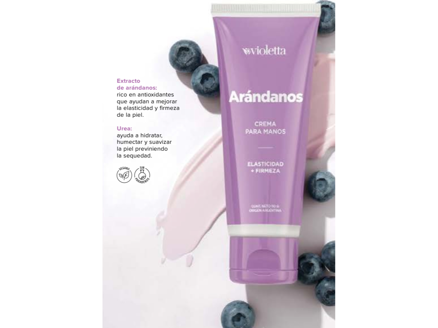 Arándanos Crema Para Manos Elasticidad + Firmeza