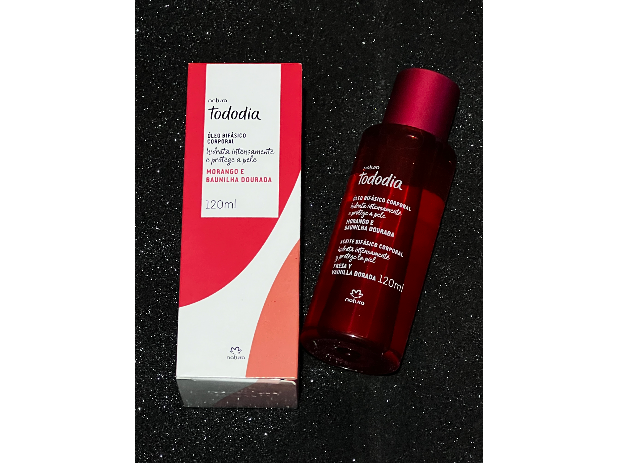 OLEO BIFASICO CORPORAL - Fresa y vainilla dorada