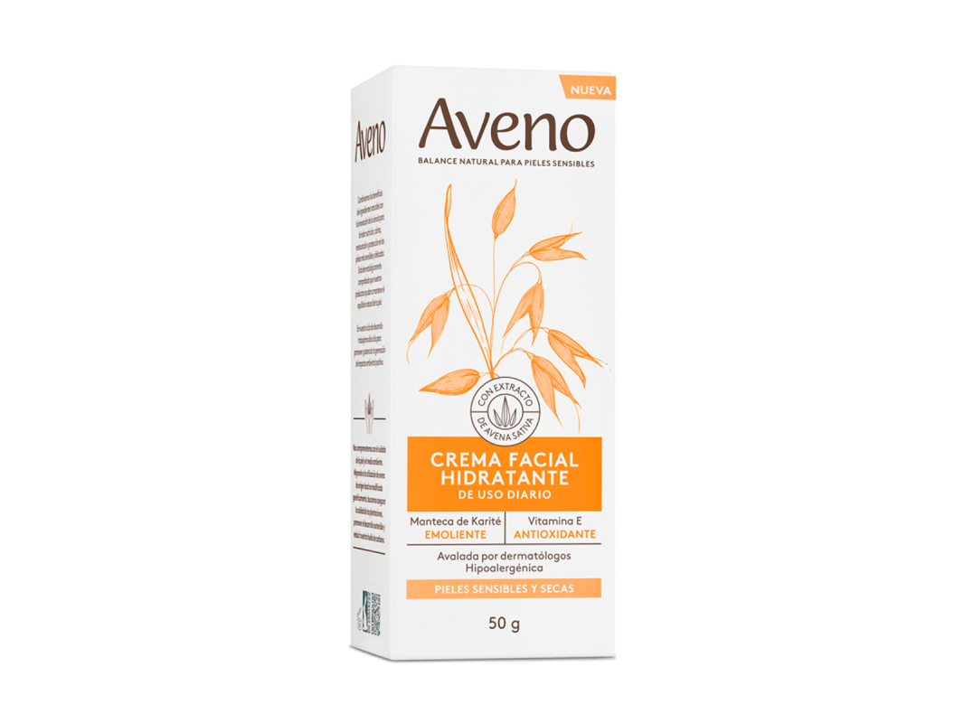 AVENO CREMA FACIAL HIDRATANTE X 50G P.SECA