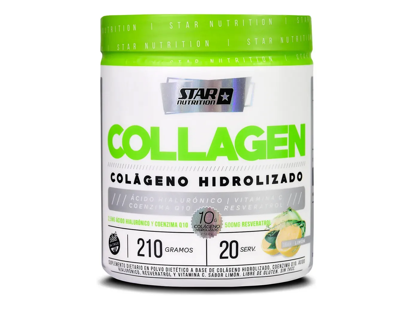Colageno Hydrolizado X210 Gr. Suplemento Sabor Limón - Star Nutrition