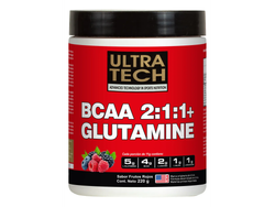 BCAA 2:1:1 + Glutamine x 220g Frutos Rojos