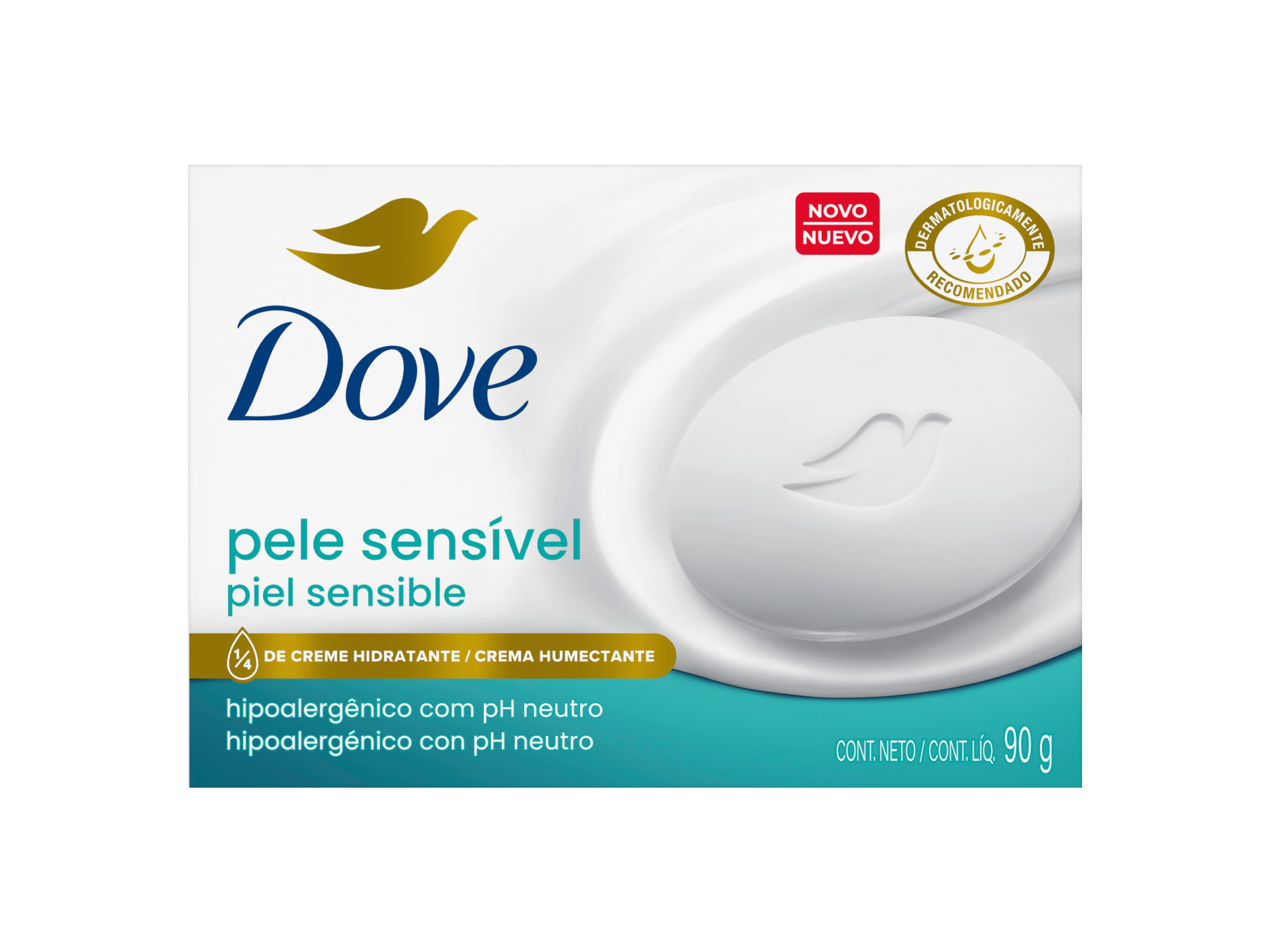 DOVE piel sensible 90g x1