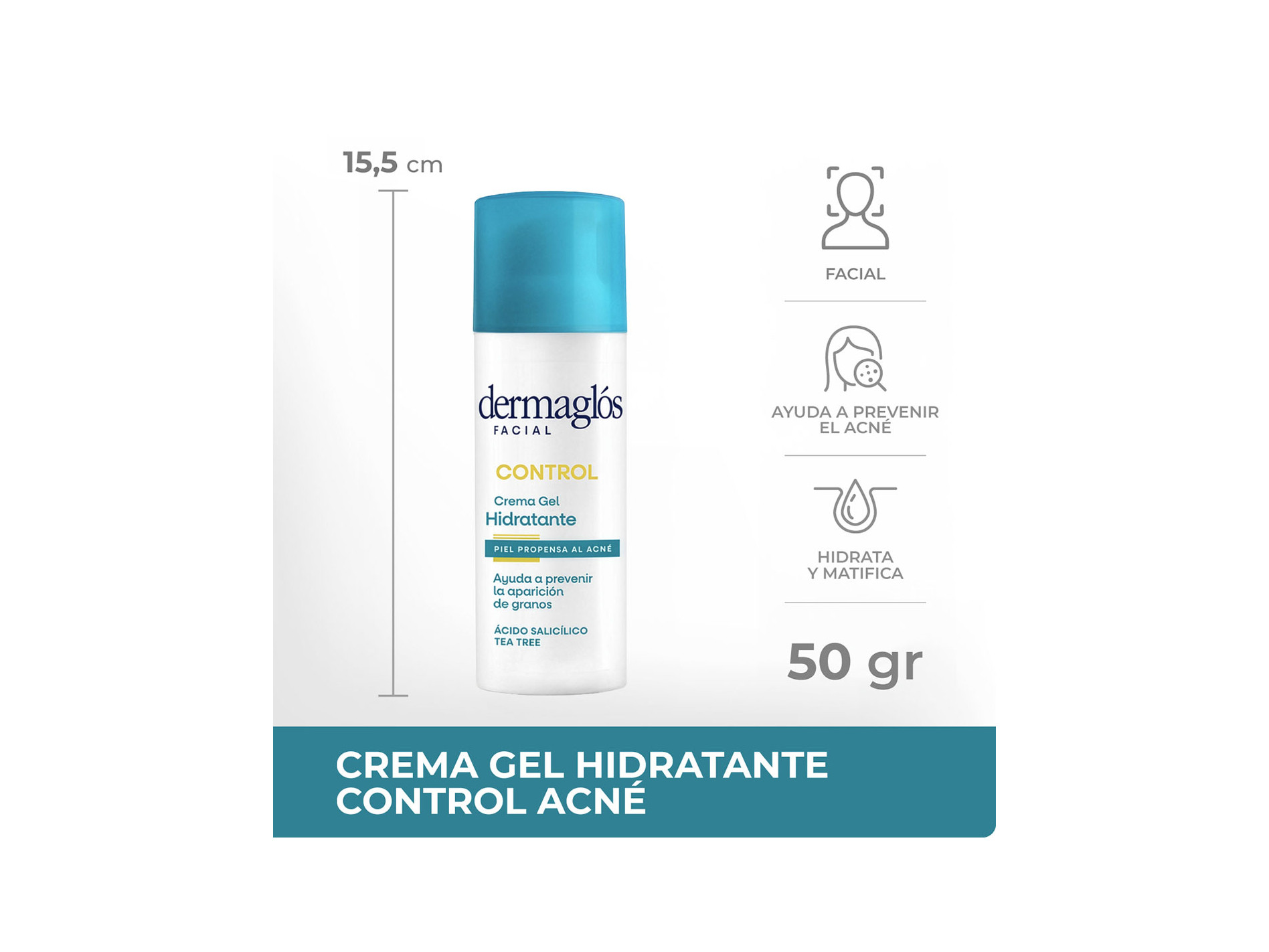 Dermaglos f acné hid cr gl 50 g