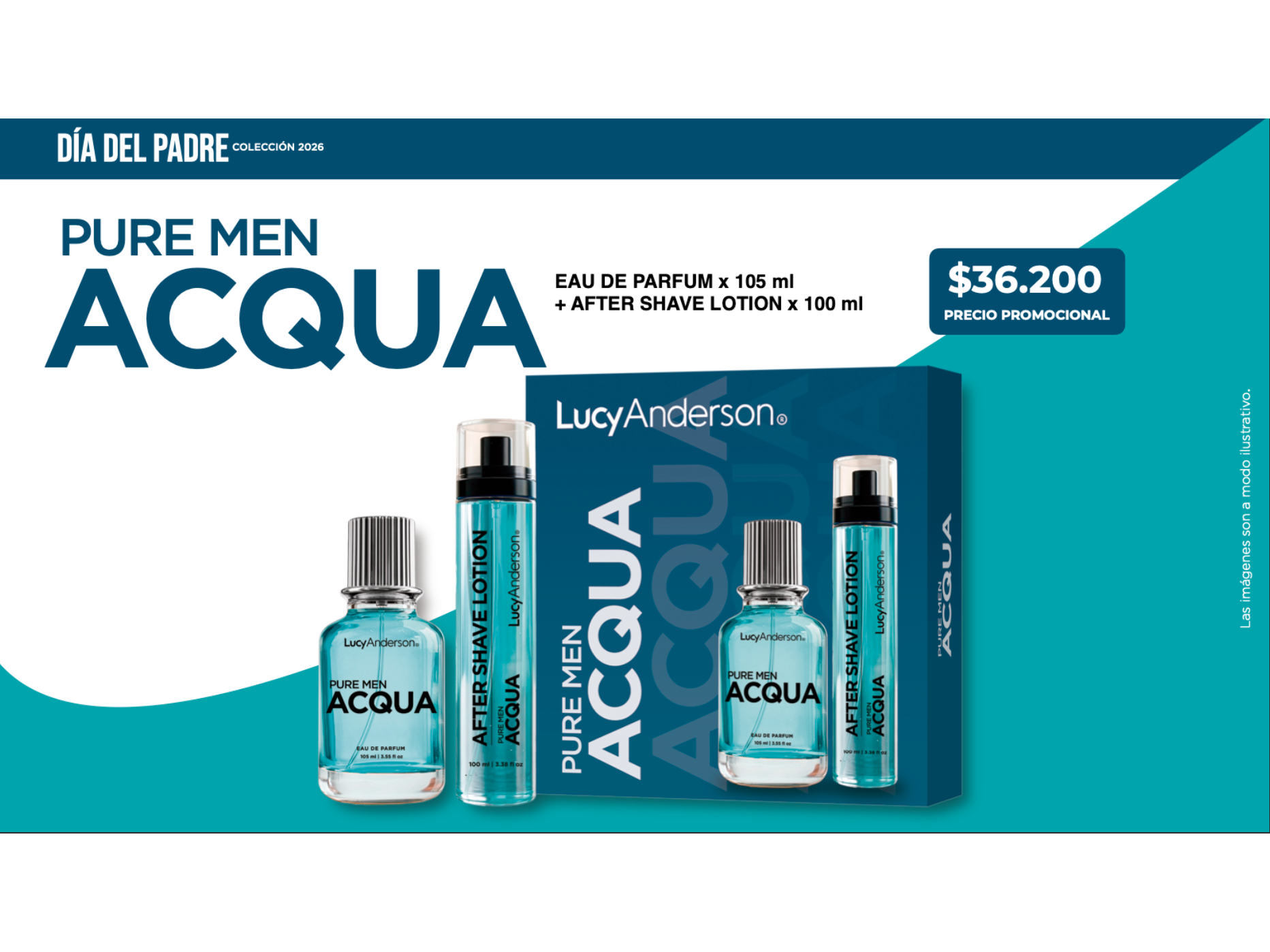 Perfume 100ml + Body Splash 75ml Aqua