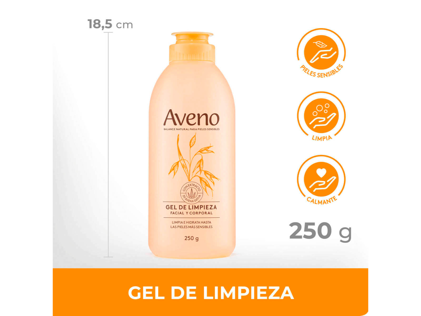 Aveno limpieza gel 250 grs