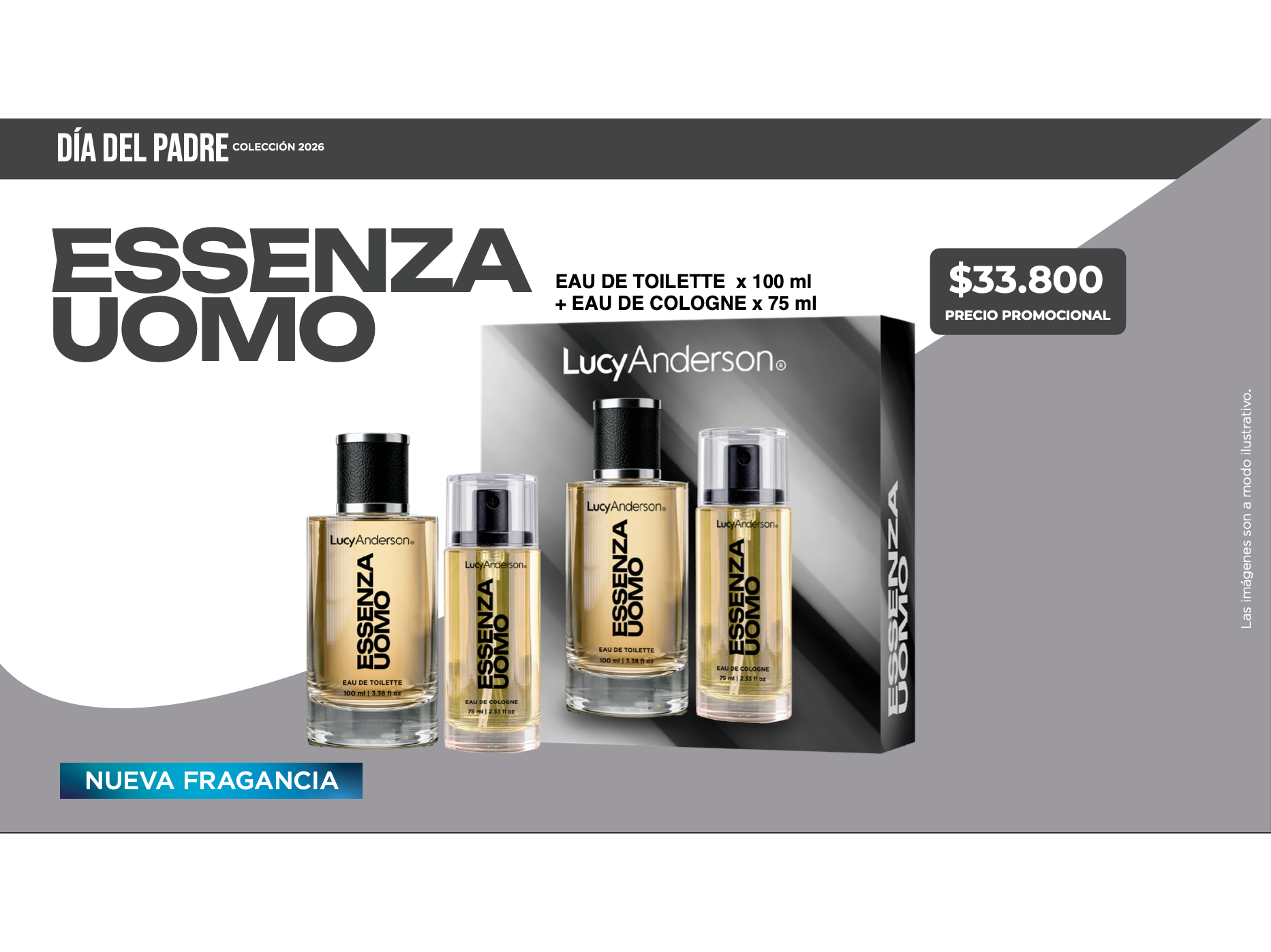 Perfume 100ml + Body Splash 75ml Essenza Uomo