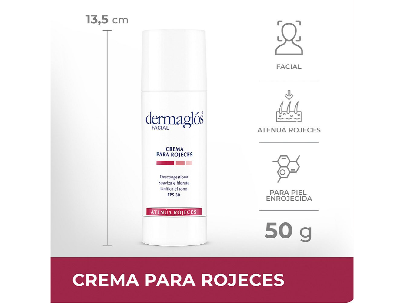 Dermaglos f para rojeces em 50 g