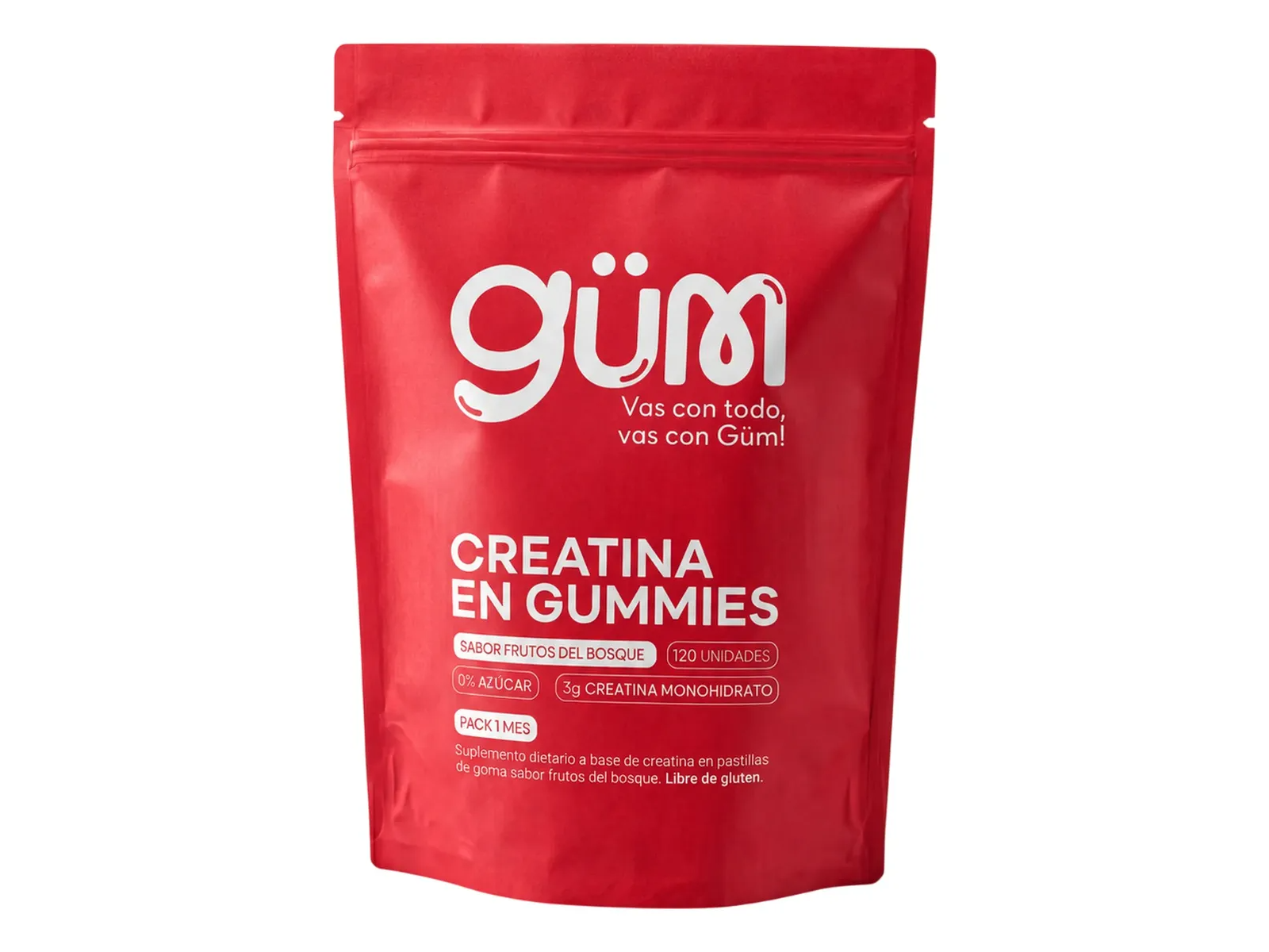Creatina en gomitas GUM x120u