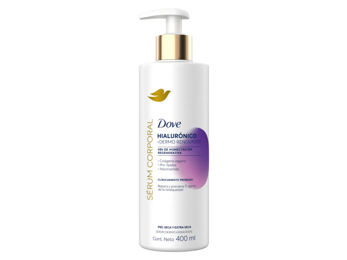 Sérum Corporal Dove Piel Extra Seca Hialurónico x 400 ml