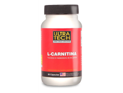 L-Carnitina Ultra Tech x 60 Capsulas Quemador De Grasas Sabor Sin sabor