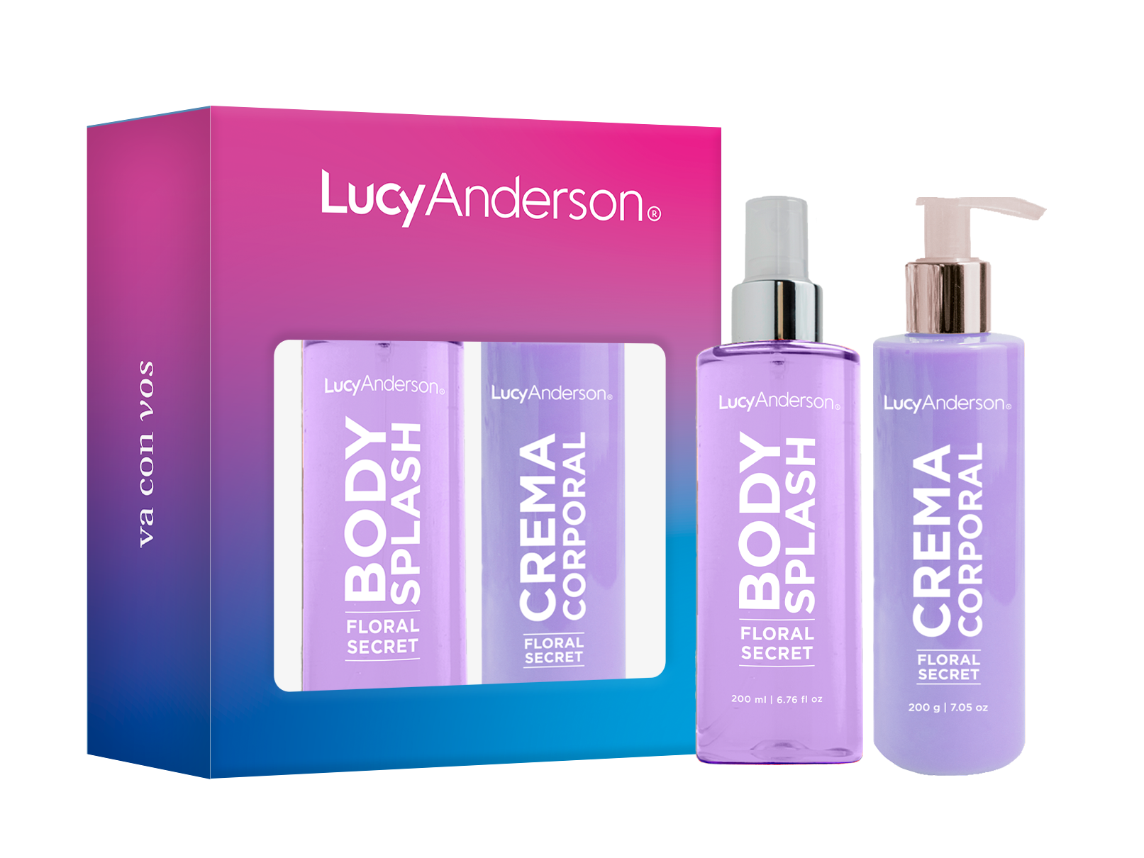 Estuche Lucy Anderson Body Splash 200ml + Crema Corporal 200g