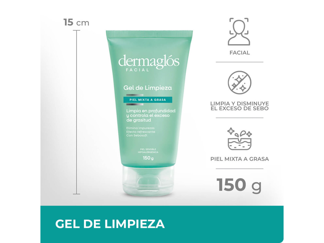 Dermaglos f limp p mix a grasa gl 150g