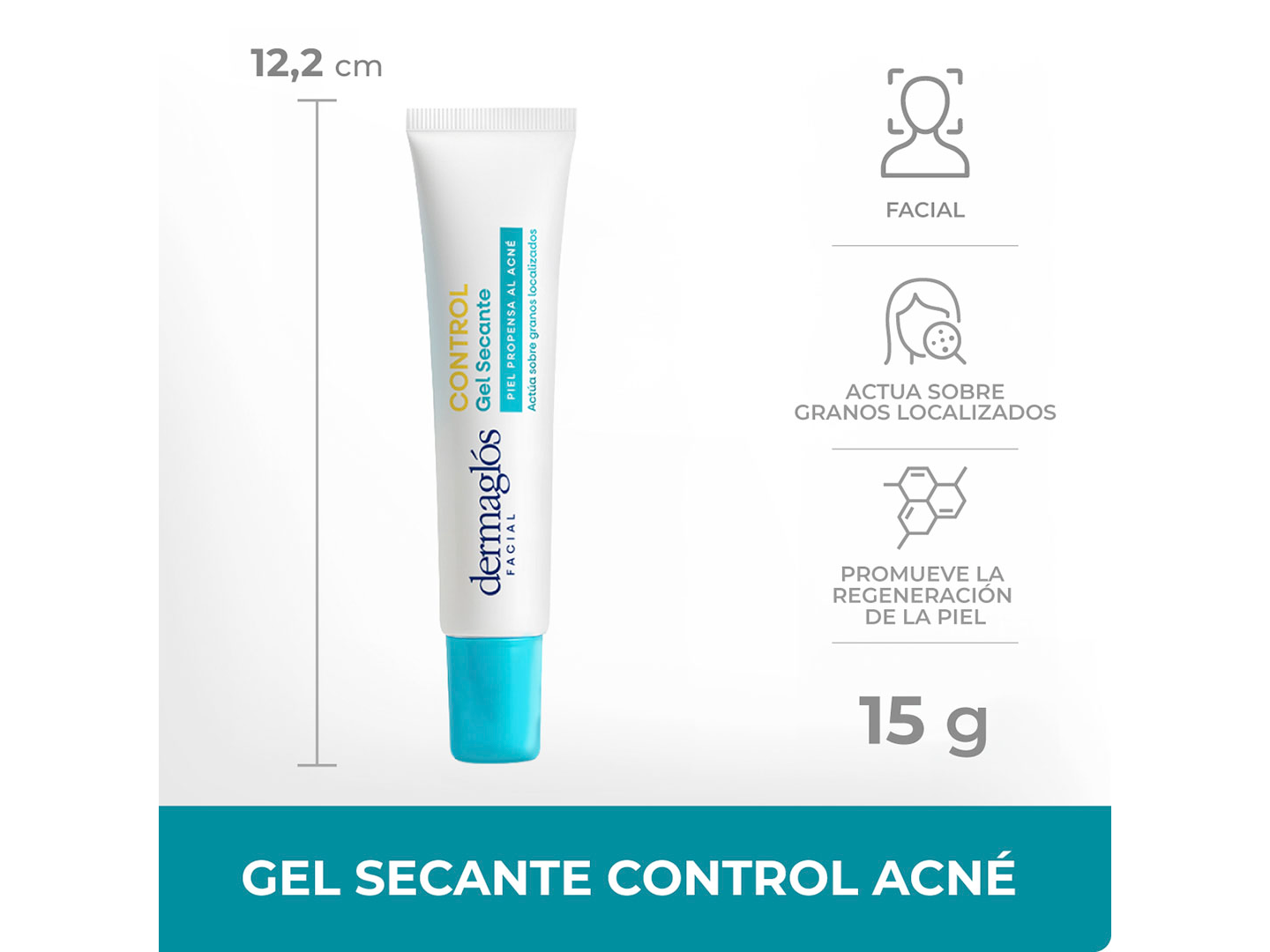 Dermaglos f acné gel secante 15 g