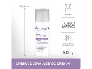 Dermaglos ultra f cc cream tono medio x 50g