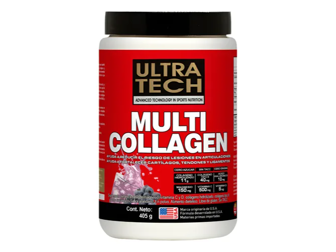 Multi Collagen Ultra Tech - Colágeno Hidrolizado + Tipo Ii