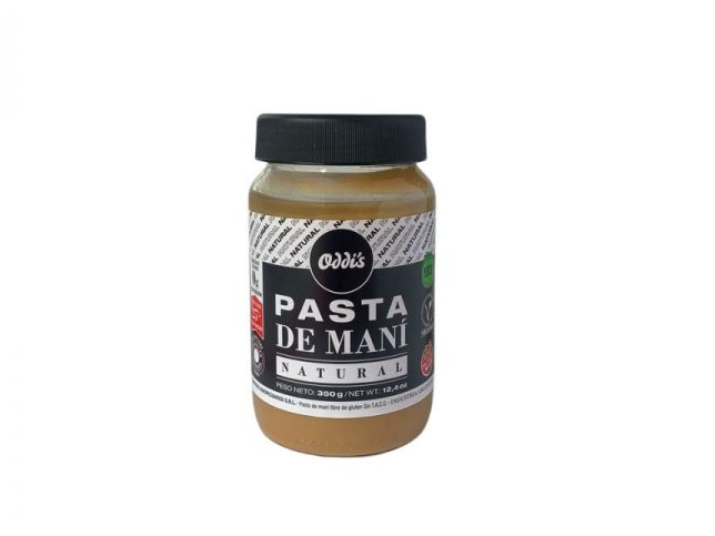 Pasta de Mani Natural ODDI´S - Pote 350 gr