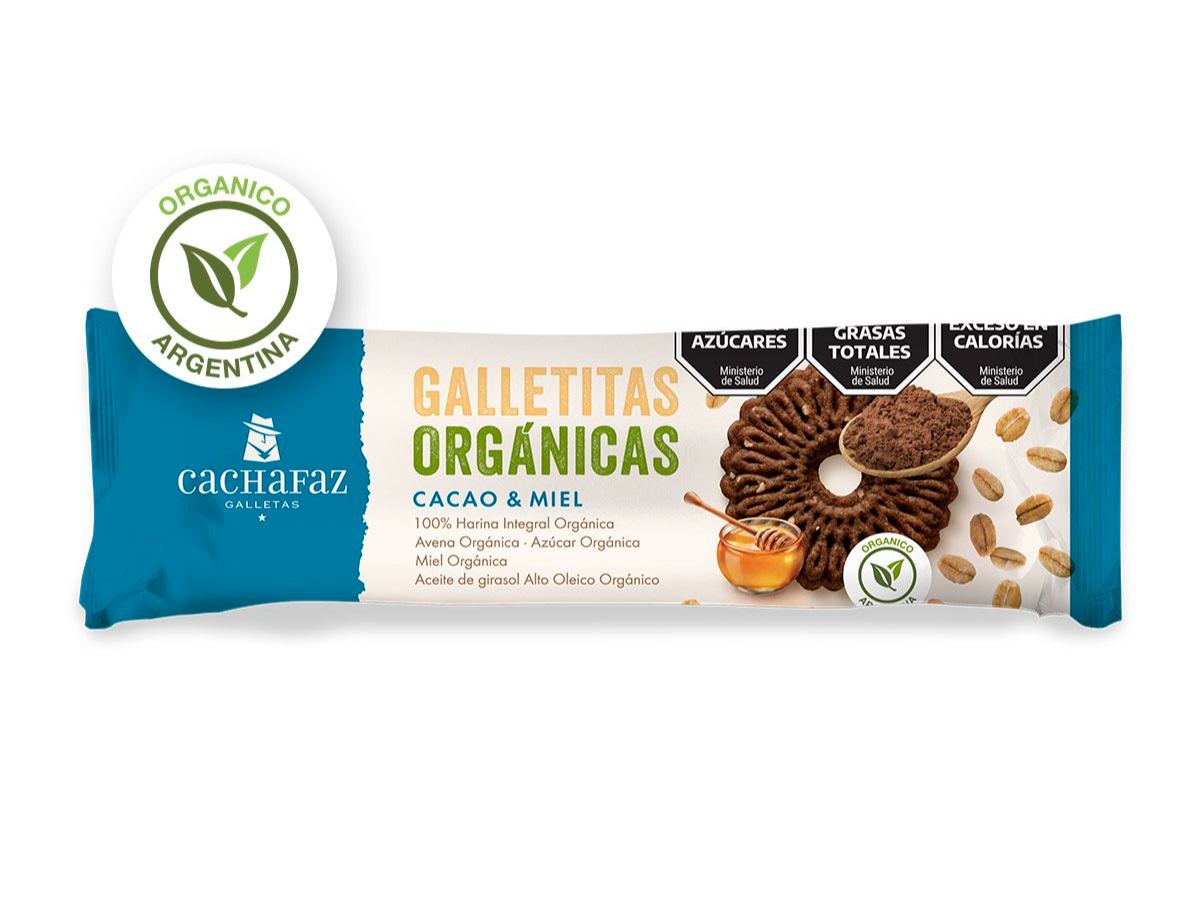 Galletas Organica de Cacao y miel x 170 gr