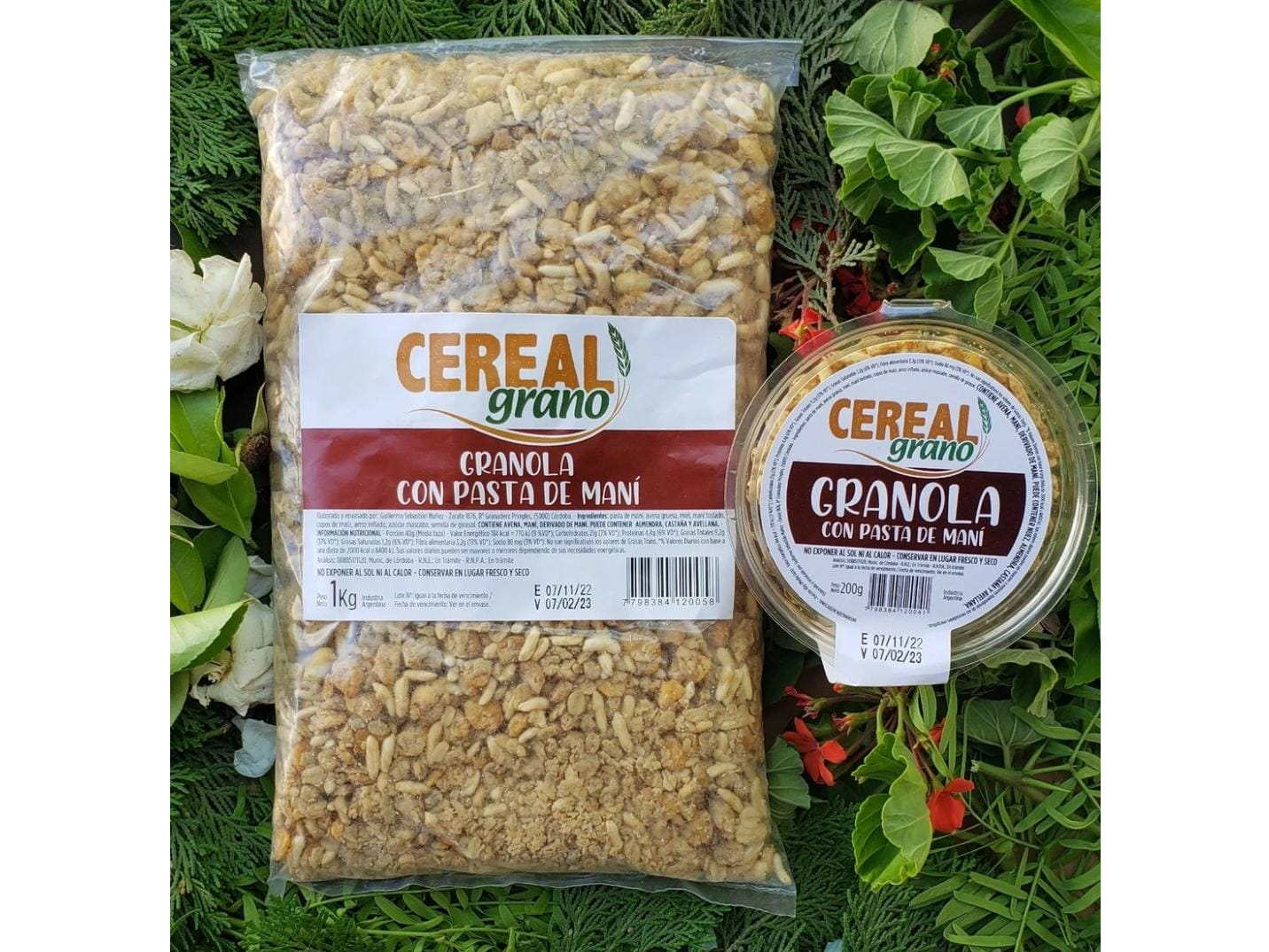 Cereal grano - Granola con Pasta de Maní