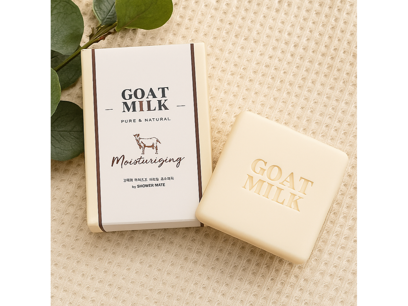 Jabón en barra hidratante de leche de cabra Kerasys 80ml