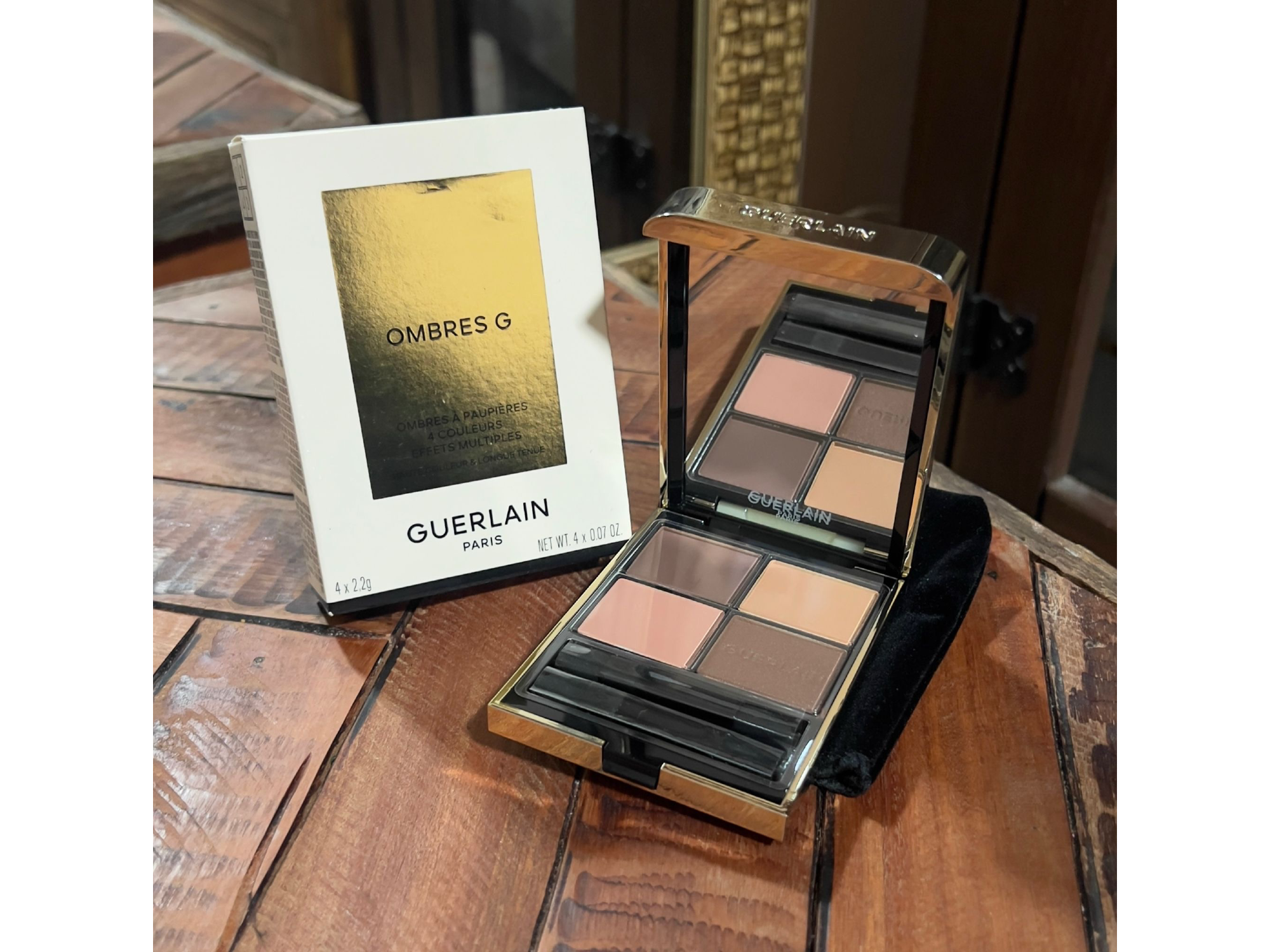 Guerlain Ombres G – Paleta 4 Sombras (Tonos Neutros)