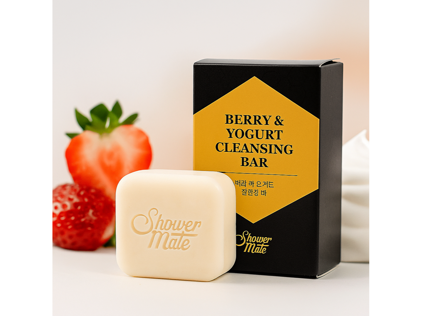 Jabón en barra de yogur de frutos rojo Kerasys 80ml