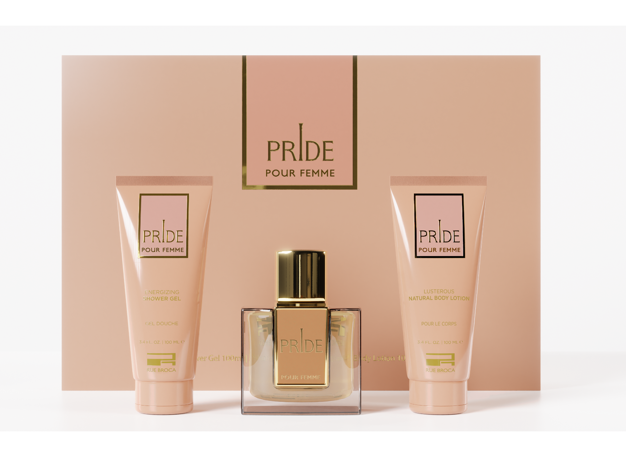 Set Pride Pour Femme 100ml + gel de ducha + loción hidratante
