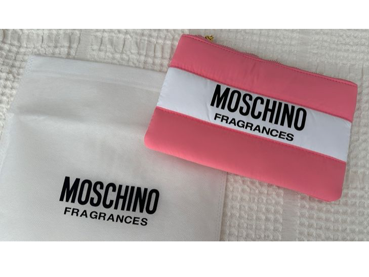 Neceser Moschino Rosa y Blanco