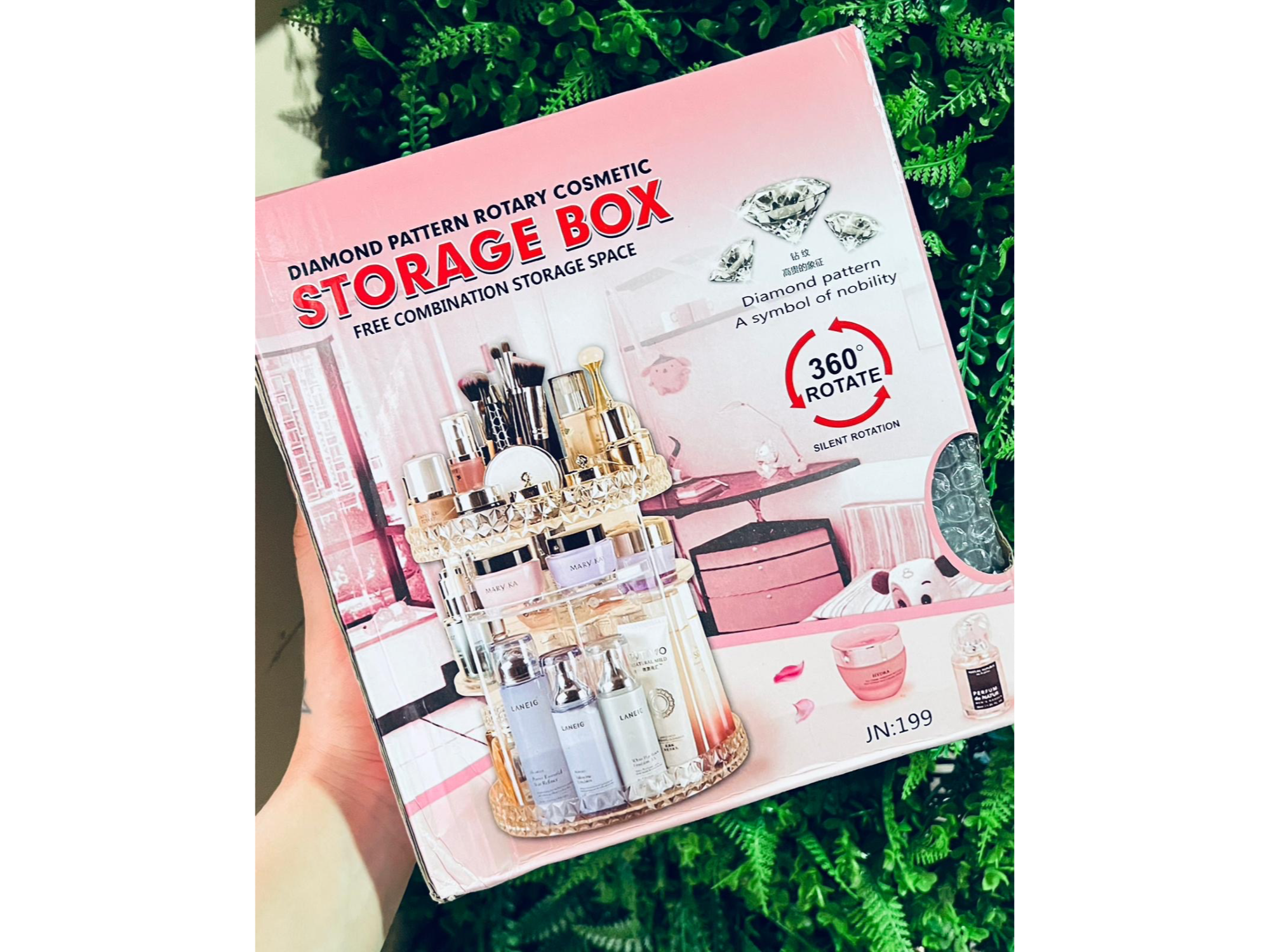 Porta cosméticos giratorio