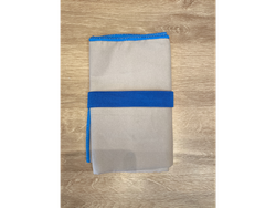 Microfibra Gris con azul