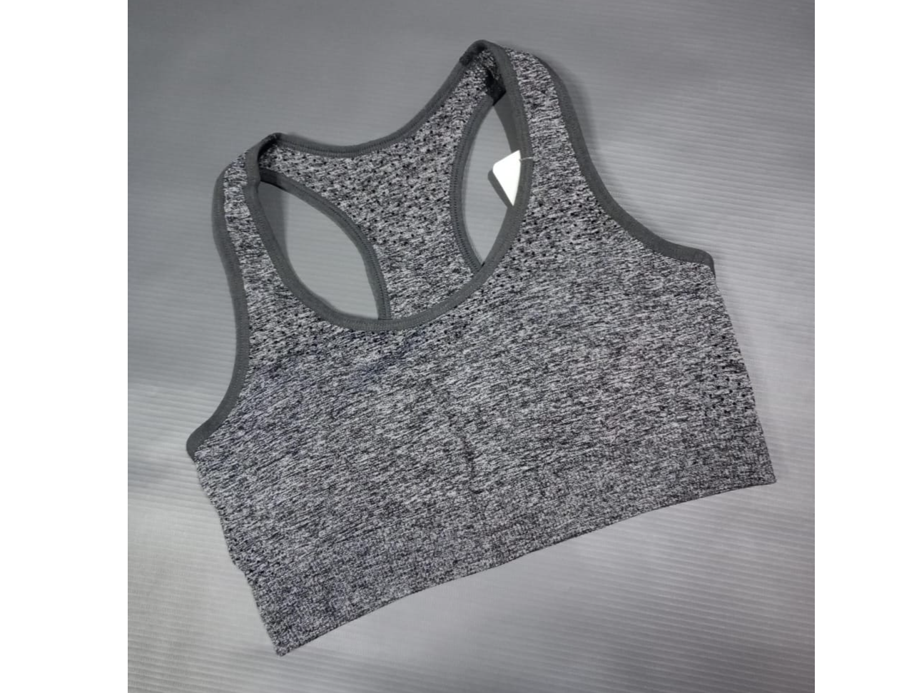 Seamless Micro Capi gris - Top Sin Costura