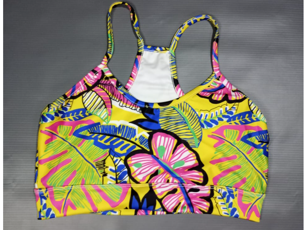 Palm print amarilla