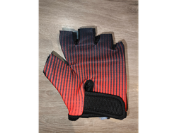 Negro combinado con puntitos rojos (Talle S)