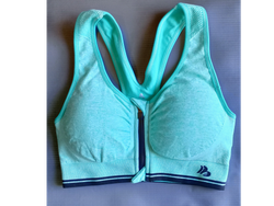 Seamless Top Aqua con cierre - Top Sin Costura