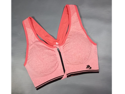 Seamless Naranja con cierre - Top Sin Costura