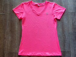 Remera Amplia Dry Fit Rosa Flúor