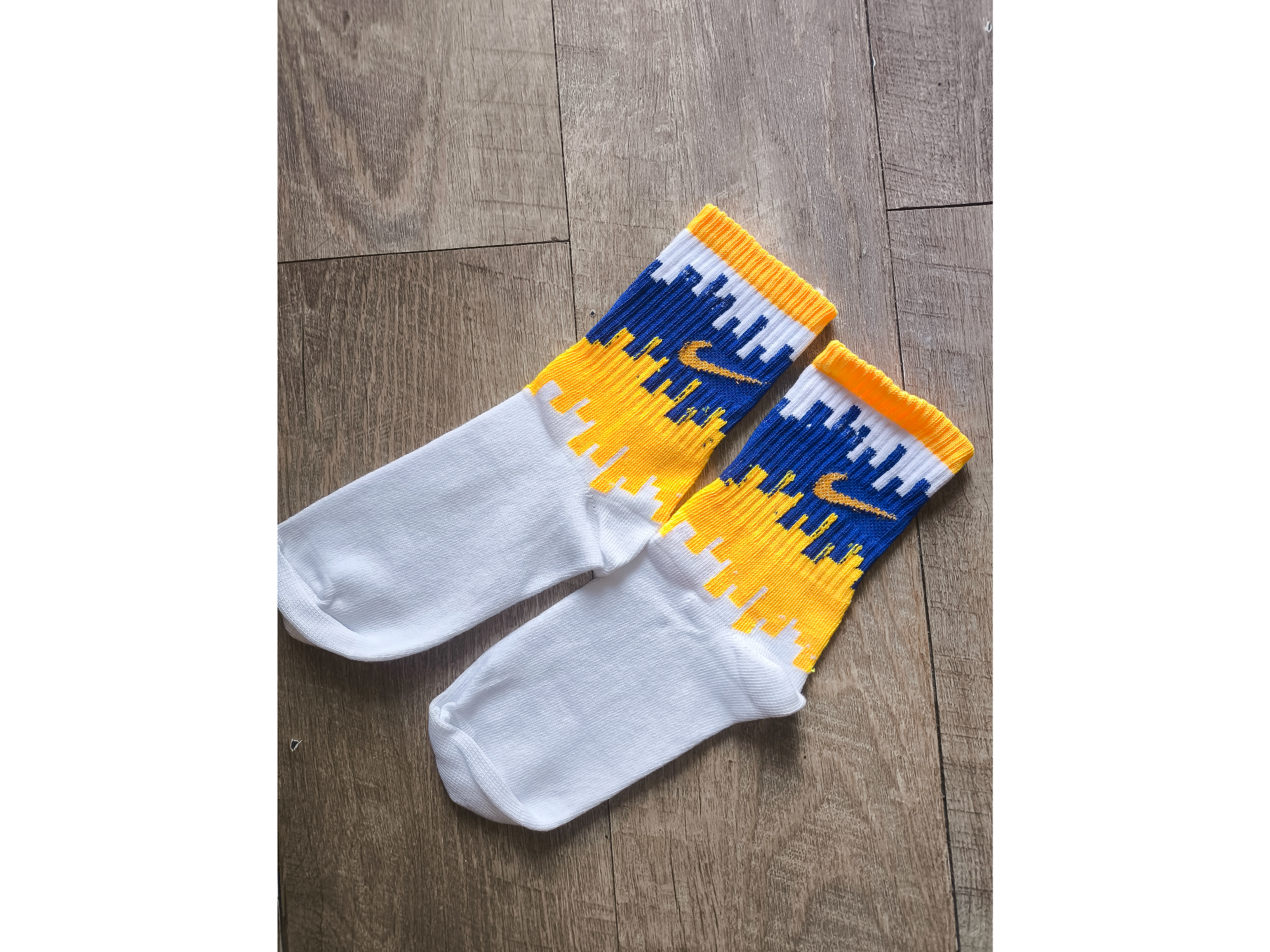 Nike azul y amarilla